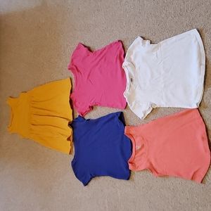 Set of 5, 4 Old Navy t- shirts, size 3T and 1 Old Navy dress size 2T